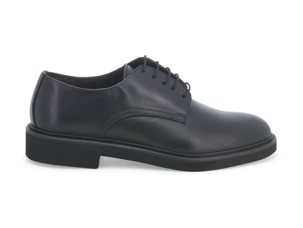 Melluso uomo stringate classiche basse in pelle liscia nera U90401-217619